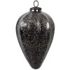 Clayre & Eef 6GL4530M Adornos para el árbol de Navidad plata negra Ø 14x19 cm