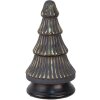 Clayre & Eef 65382 Árbol de Navidad Gris Dorado Ø 14x25 cm