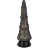 Clayre & Eef 65383 Árbol de Navidad Gris Dorado Ø 15x45 cm