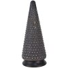 Clayre & Eef 65385 Árbol de Navidad Gris Dorado Ø 17x42 cm