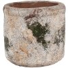 Clayre & Eef 6TE0516S Maceta Terracota Beige Verde Ø 12x11 cm Estilo Campestre