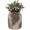 Clayre & Eef 6TE0516M Maceta Beige Verde Ø 14x12 cm