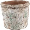 Clayre & Eef 6TE0519S Maceta Terracota Beige Azul Ø 13x11 cm Estilo Campestre