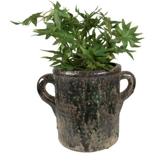 Clayre & Eef 6TE0521L Maceta Verde 26x17x20 cm