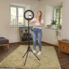 Hama LED anillo de luz SpotLight Steady 120 II anillo de luz soporte para teléfono móvil de 12 pulgadas