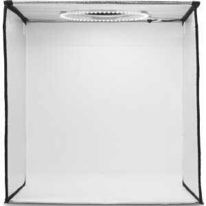 Hama Mobile Mini Photo Studio ToGo plegable caja de fotos LED anillo de luz 50x50cm