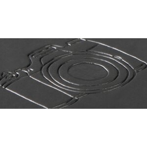 Hama Álbum espiral Signos 28x24 cm 50 páginas blancas negro