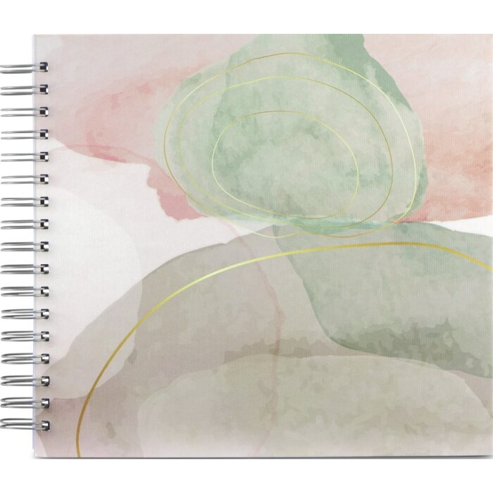 Hama Álbum espiral acuarela 28x24 cm 50 páginas blancas Verde