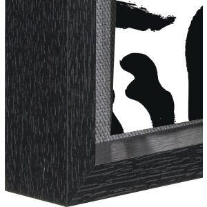 Portarretratos Hama Muro con cordón y clips Negro 16,5 x 21,5 cm