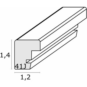 Deknudt S41JD1 Marco de madera plata 15,0 x 15,0 cm
