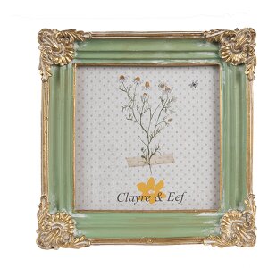 Clayre & Eef 2F1149 Marco Foto Oro Verde 13x2x13 cm...