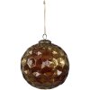 Clayre & Eef 6GL4511 Chuchería para Árbol de Navidad Marrón Dorada Ø15cm Set de 4