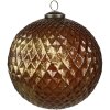 Clayre & Eef 6GL4511 Chuchería para Árbol de Navidad Marrón Dorada Ø15cm Set de 4