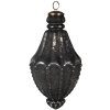Clayre & Eef 6GL4520 Adorno de Navidad Negro Ø 11x22 cm
