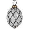 Clayre & Eef 6GL4522 Adorno de Navidad Gris Ø 6x8 cm