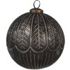 Clayre & Eef 6GL4676 Adornos para el árbol de Navidad negro Ø 12x12 cm