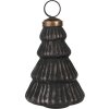 Clayre & Eef 6GL4679 Adornos para el árbol de Navidad Ø 6x9 cm Negro