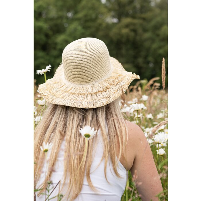 Juleeze JZHA0102BE Sombrero Beige Talla Única Sombrero de Verano para Mujer