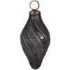 Clayre & Eef 6GL4682 Adorno de Navidad Negro Ø 6x11 cm