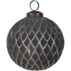 Clayre & Eef 6GL4685 Adorno de Navidad Gris Ø 10x10 cm