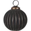Clayre & Eef 6GL4690 Adornos para el árbol de Navidad negro Ø 7x7 cm