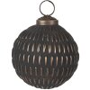 Clayre & Eef 6GL4704 Adorno de Navidad Gris Dorado Ø 8x8 cm