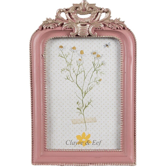 Clayre & Eef 2F1104 Marco Foto Rosa Plata 16x2x23 cm 13x18 cm