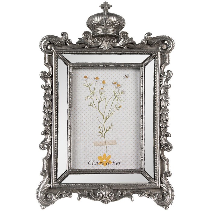 Clayre & Eef 2F1109 Marco de fotos color plata 18x3x30 cm 10x15 cm