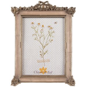 Clayre & Eef 2F1111 Marco dorado 15x2x22 cm 10x15 cm