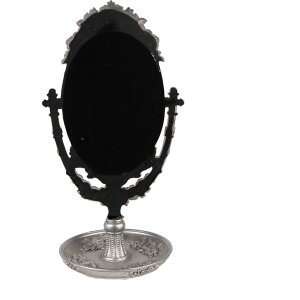 Clayre & Eef 62S297 Espejo de mesa color plata 17x13x30 cm