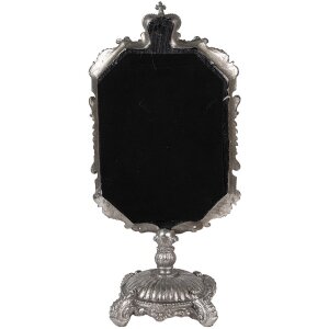 Clayre & Eef 62S299 Espejo de mesa color plata 15x10x31 cm Estilo barroco