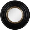 Clayre & Eef 62S301 Espejo Espejo de Pared Oro Negro Ø 25x4 cm Retro Vintage