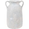 Clayre & Eef 6TE0537S Jarrón Decoración Gris Beige 15x12x20 cm