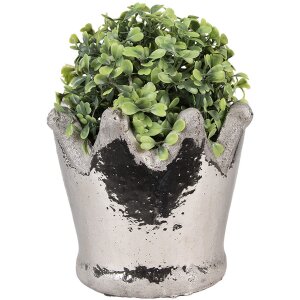 Clayre & Eef 6TE0540M Maceta Terracota Plata Ø...