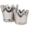 Clayre & Eef 6TE0540M Maceta Terracota Plata Ø 15x14 cm