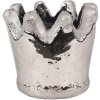 Clayre & Eef 6TE0540S Macetero plata Ø 12x10 cm estilo campestre