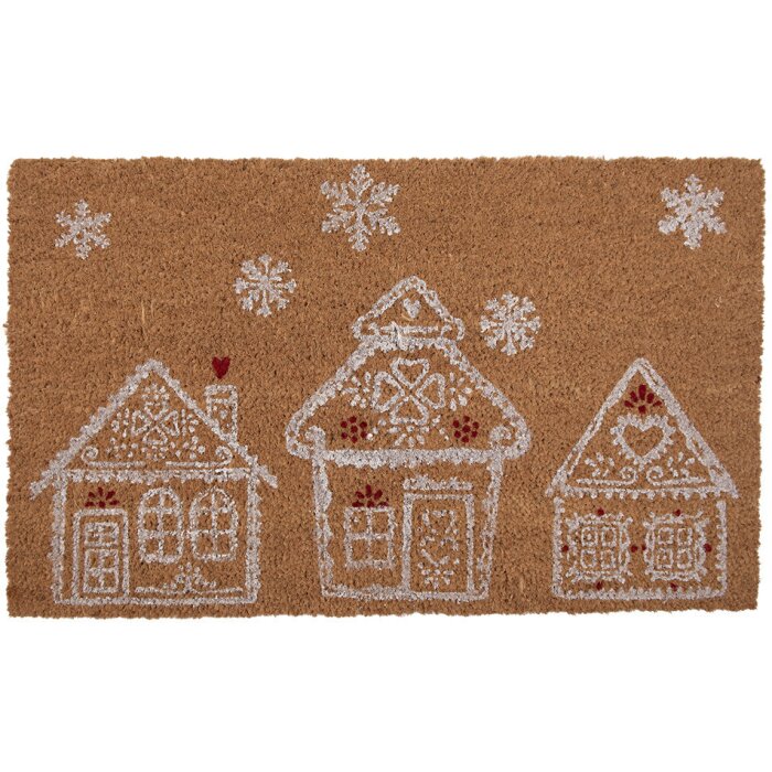 Clayre & Eef GBBMC-1 Felpudo Marrón Blanco 75x45x1 cm