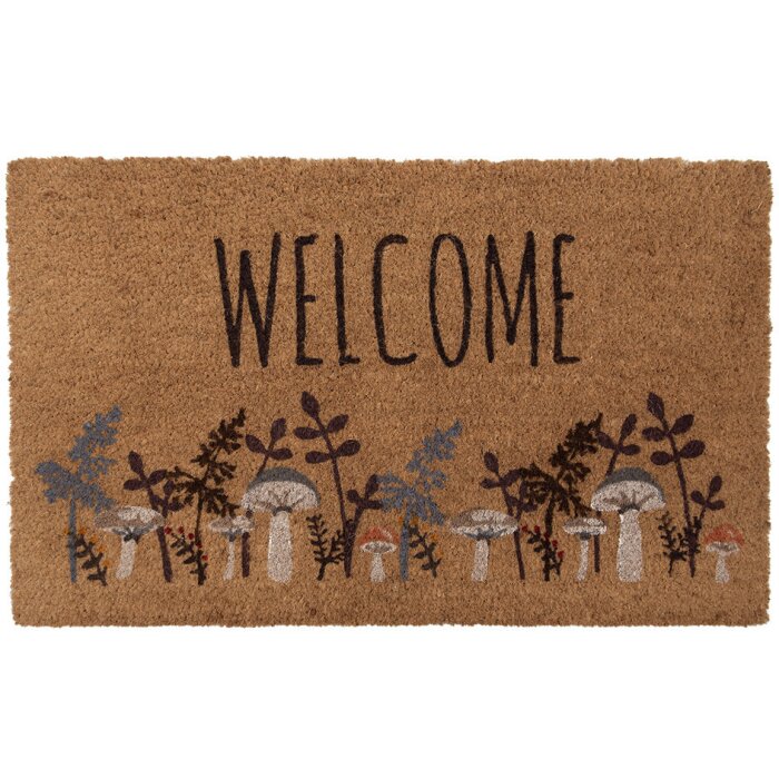 Clayre & Eef LFJMC Felpudo Marrón Beige 75x45x1 cm