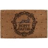 Clayre & Eef RFLMC Felpudo Hoppy Pascua 75x45x1 cm Marrón