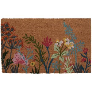 Clayre & Eef WFFMC Alfombra de puerta motivo floral...