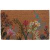 Clayre & Eef WFFMC Alfombra de puerta motivo floral 75x45x1 cm