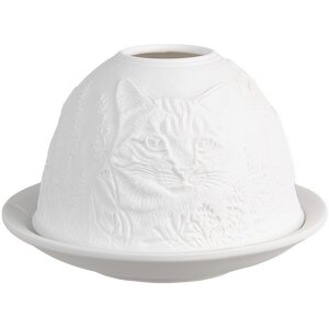 Clayre & Eef 6CE1807 Portacandelitas Gato Ø...