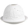 Clayre & Eef 6CE1814 Portacandelitas Estrellas Ø 12x8 cm Blanco