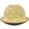 Clayre & Eef 6CE1814 Portacandelitas Estrellas Ø 12x8 cm Blanco