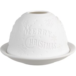 Clayre & Eef 6CE1822 Portacandelitas Feliz Navidad...