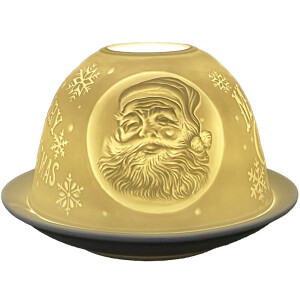 Clayre & Eef 6CE1822 Portacandelitas Feliz Navidad...