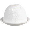 Clayre & Eef 6CE1832 Portavelas Búho Blanco Ø 12x8 cm