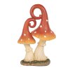 Clayre & Eef 6PR4160 Decoración Champiñón Rojo Naranja 11x7x17 cm