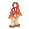 Clayre & Eef 6PR4160 Decoración Champiñón Rojo Naranja 11x7x17 cm