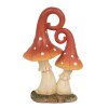 Clayre & Eef 6PR4160 Decoración Champiñón Rojo Naranja 11x7x17 cm